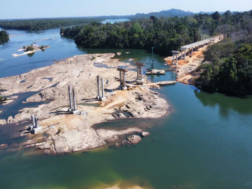 Ponte sobre o Rio Juruena, MT-208, entre Nova Bandeirantes e Cotriguaçu, MT